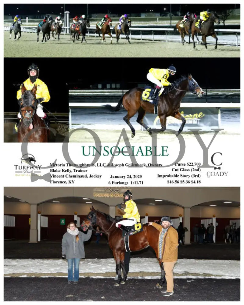 Unsociable - 01-24-25 R03 Tp Turfway Park