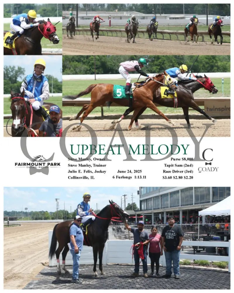 UPBEAT MELODY - 06-24-25 - R02 - FP Fanduel Sportsbook Horse Racing