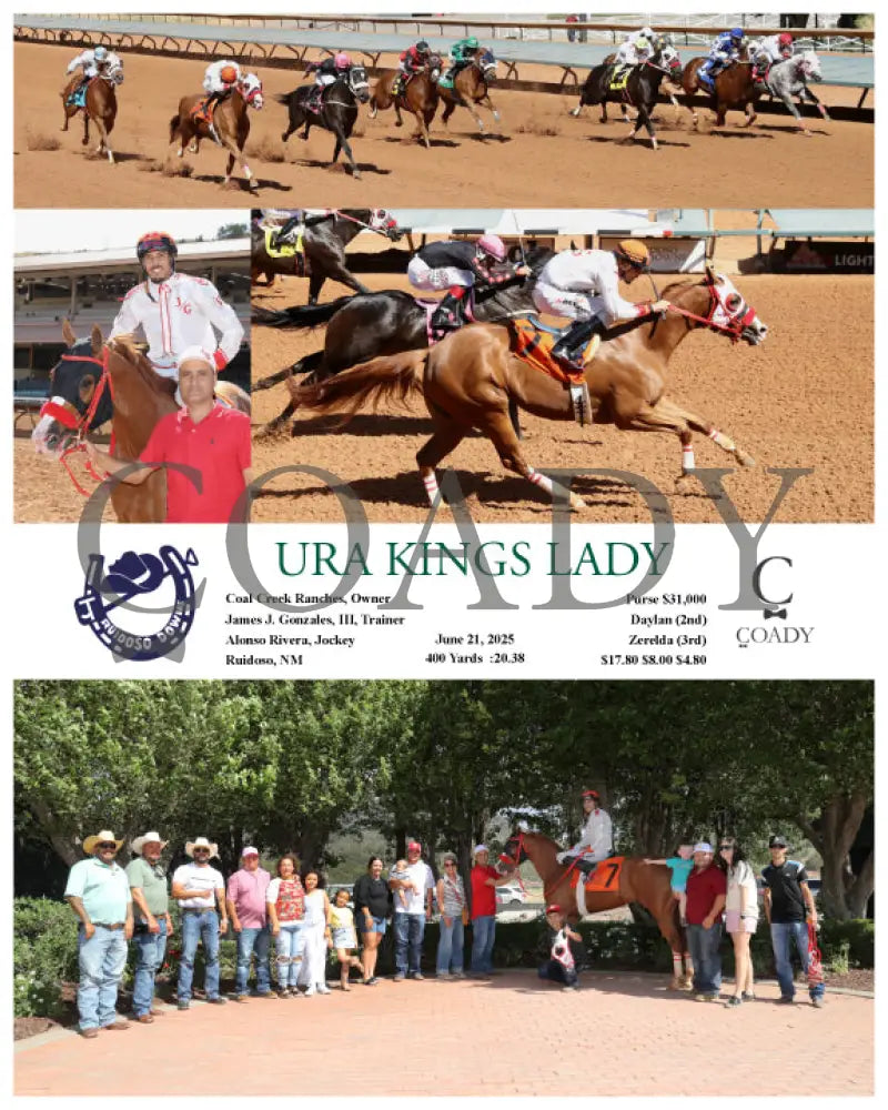 URA KINGS LADY - 06-21-25 - R08 - RUI Ruidoso Downs