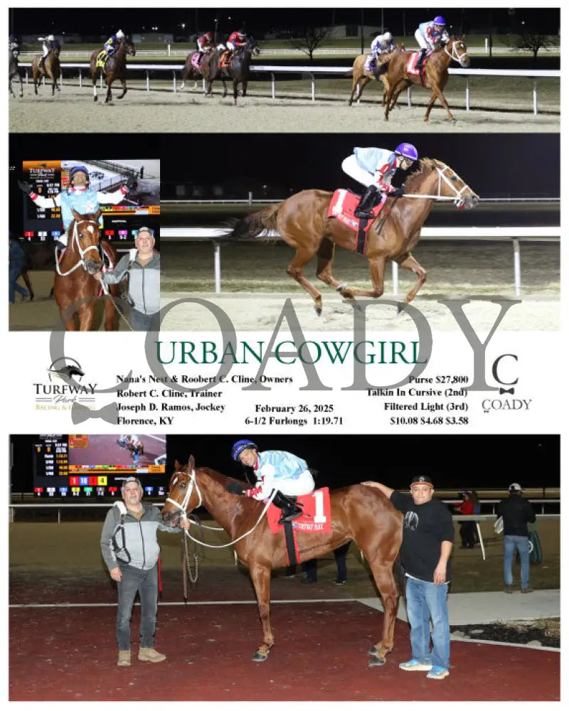 URBAN COWGIRL - 022625 - Race 09 - TP Turfway Park