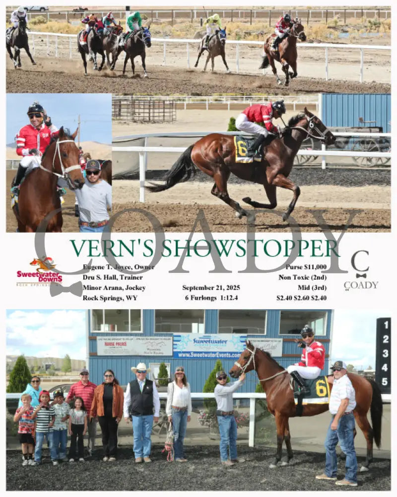 VERN’S SHOWSTOPPER - 09-21-25 - R06 - SWF Sweetwater Downs