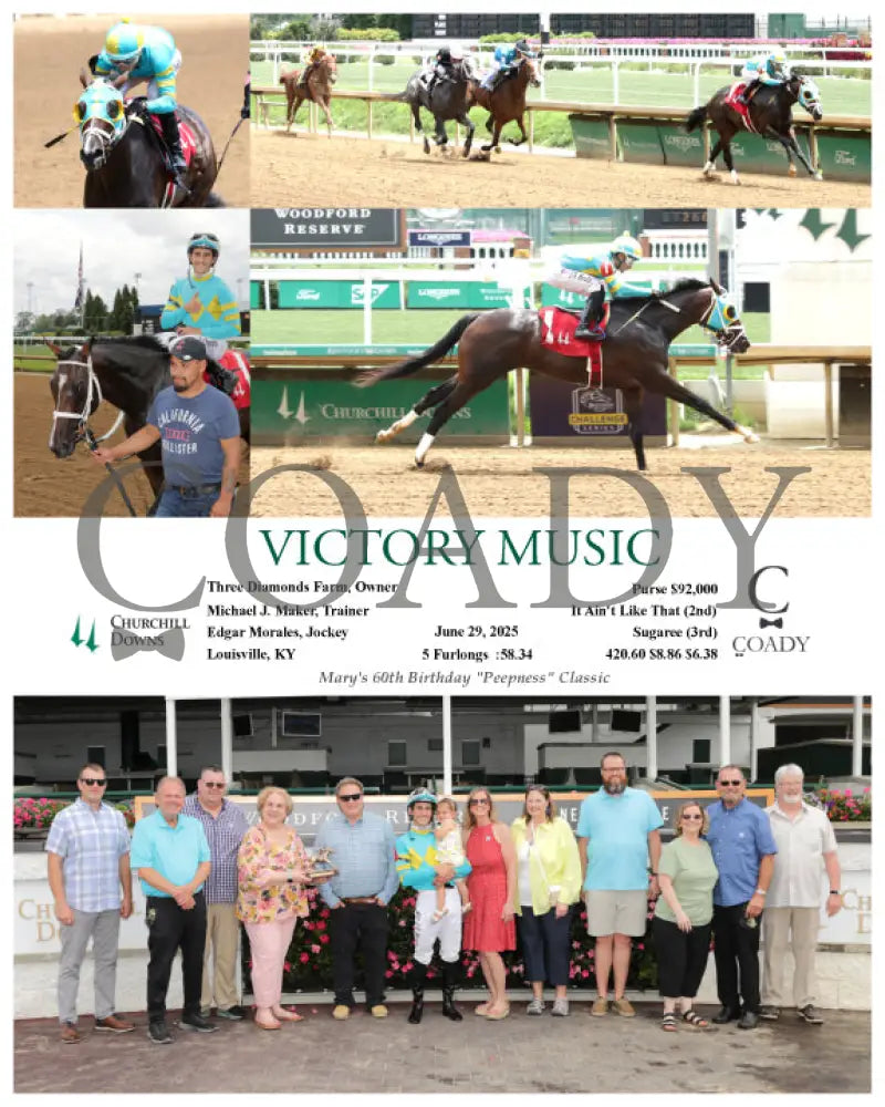 VICTORY MUSIC - 06-29-25 - R03 - CD - G Churchill Downs