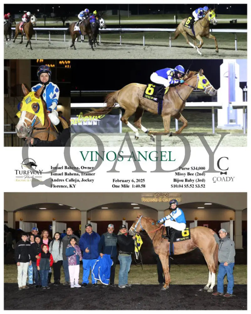 Vinos Angel - 02-06-25 R06 Tp Turfway Park