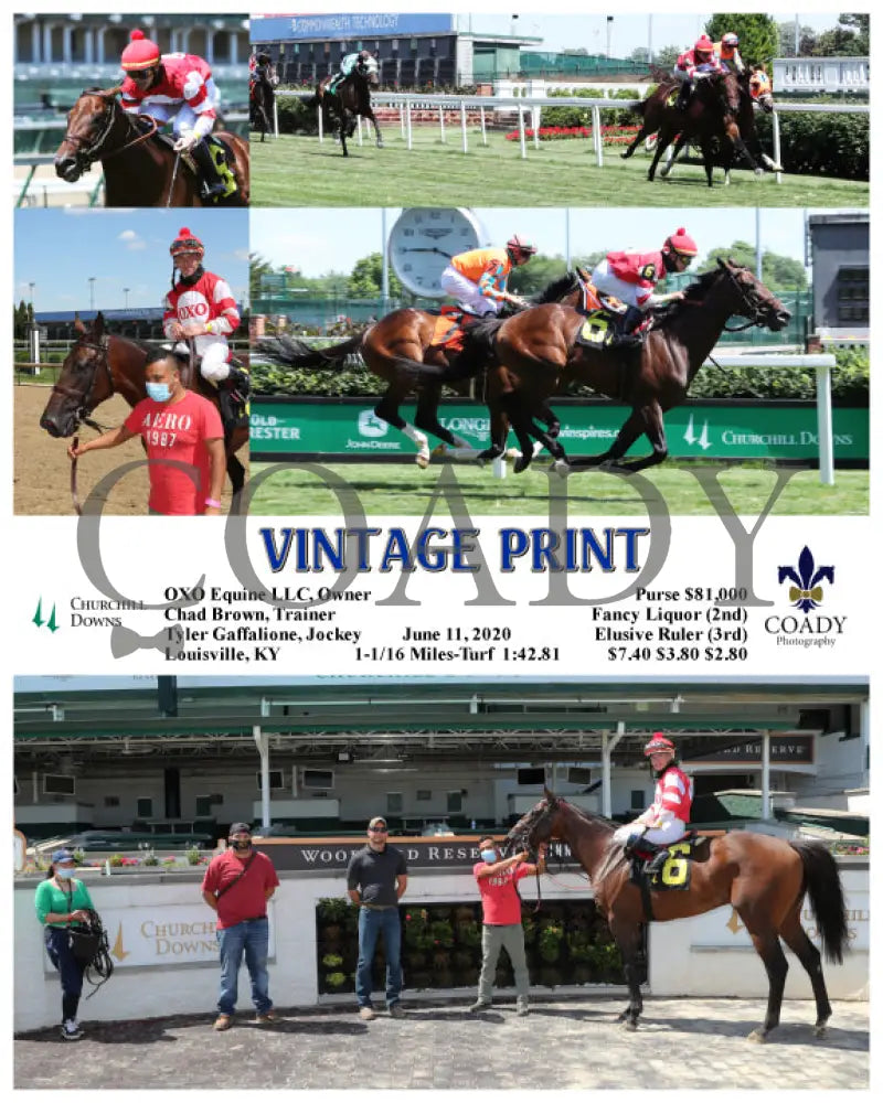 Vintage Print - 06-11-20 R06 Cd Churchill Downs
