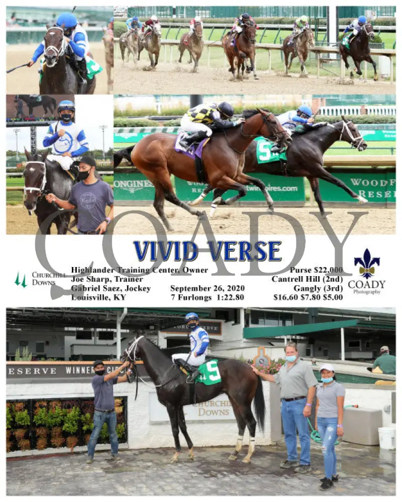 Vivid Verse - 09-26-20 R05 Cd Churchill Downs