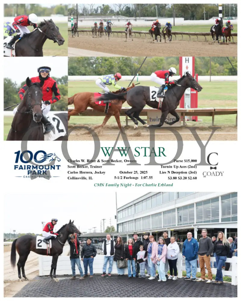 W W STAR - 10-25-25 - R01 - FP Fanduel Sportsbook Horse Racing
