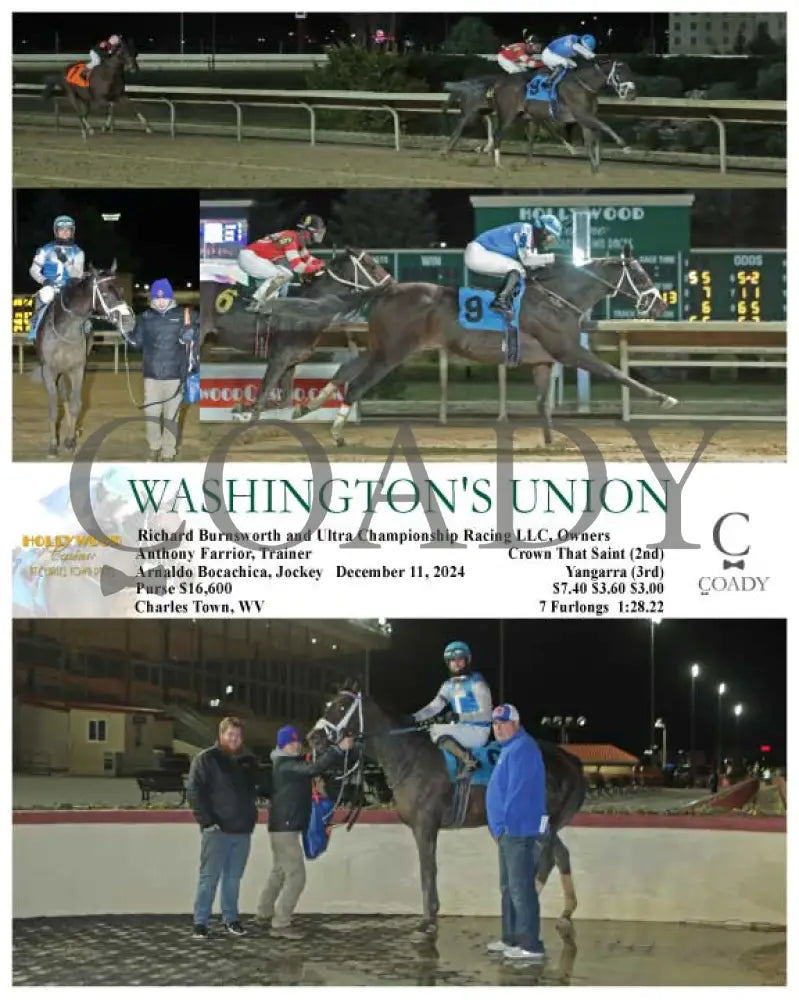 Washington’s Union - 12-11-24 R07 Ct Hollywood Casino At Charles Town Races