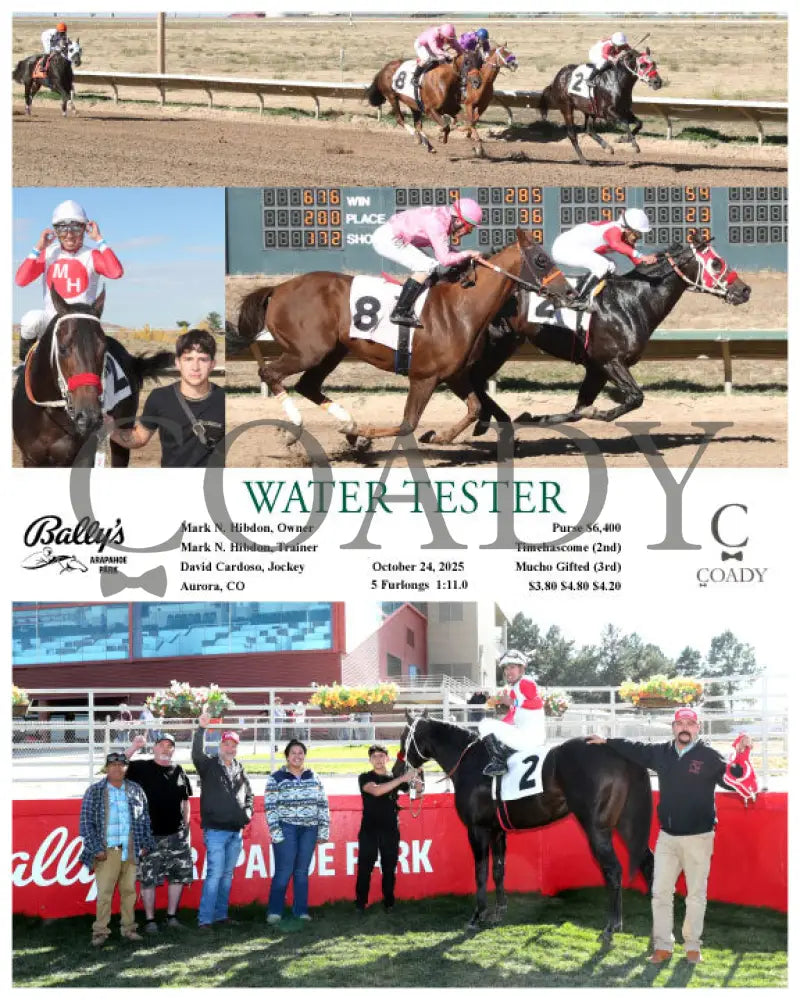 WATER TESTER - 10-24-25 - R04 - ARP Arapahoe Park
