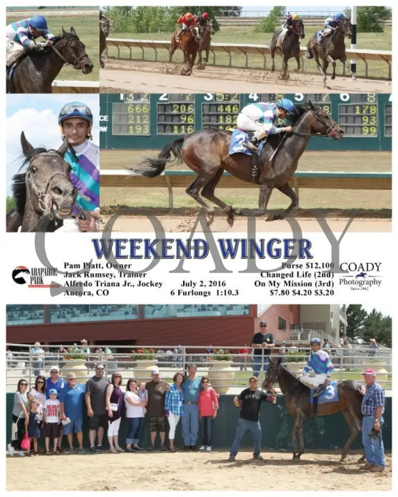 Weekend Winger - 070216 Race 05 Arp Arapahoe Park