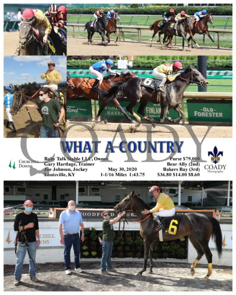 What A Country - 05-30-20 R08 Cd Churchill Downs
