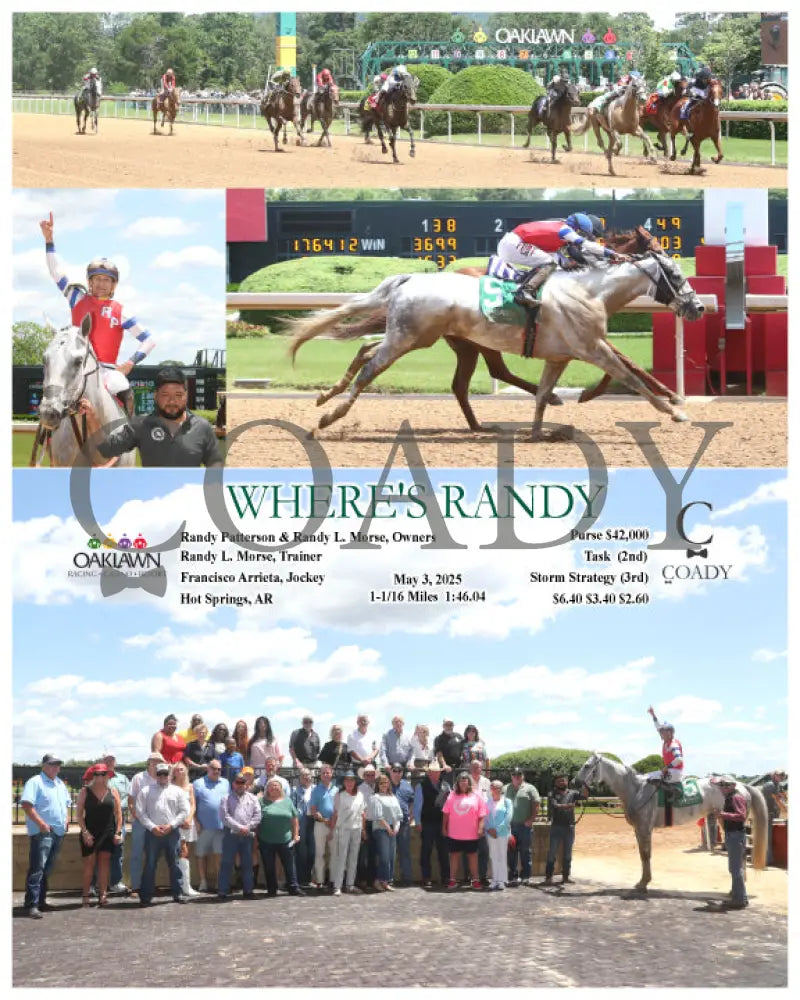 WHERE’S RANDY - 05-03-25 - R02 - OP Oaklawn Park