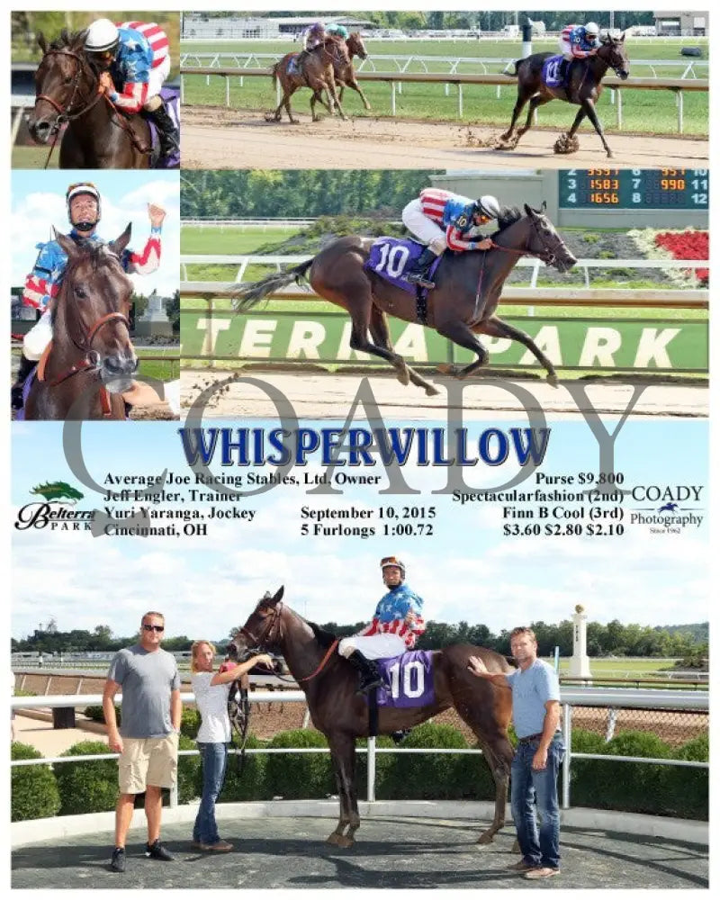 Whisperwillow - 091015 Race 04 Btp Belterra Park