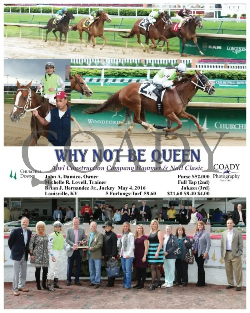 Why Not Be Queen - 050416 Race 08 Cd Group Churchill Downs