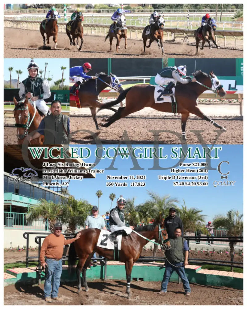 Wicked Cowgirl Smart - 11-14-24 R01 Tup Turf Paradise