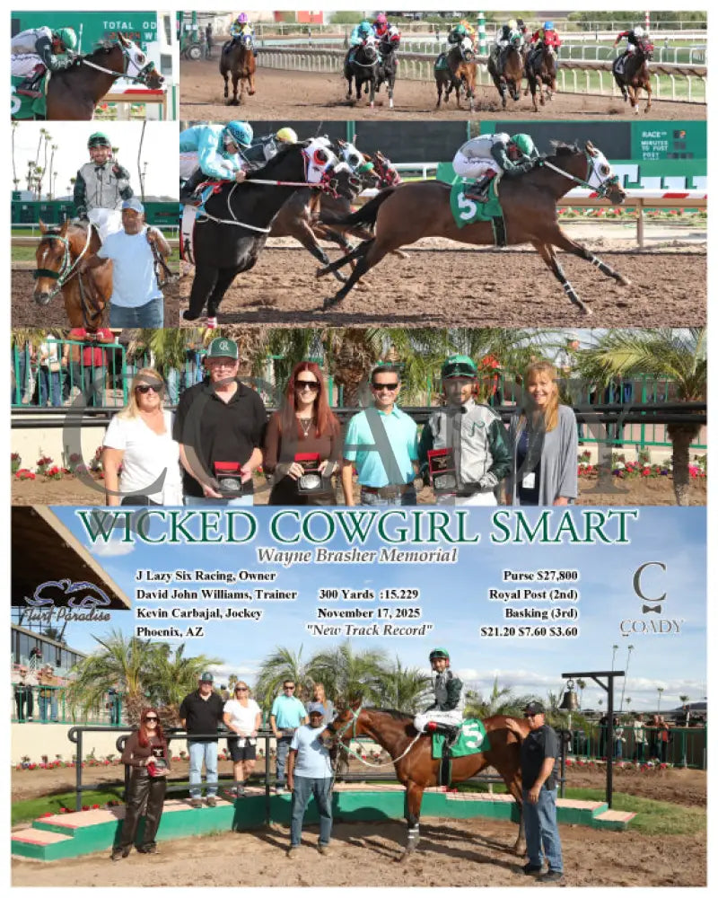 WICKED COWGIRL SMART - Wayne Brasher Memorial - 11-17-25 - R02 - TUP Turf Paradise