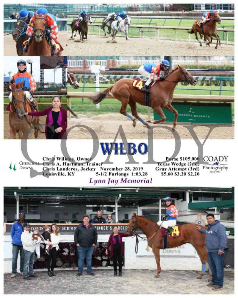 Wilbo - 11-28-19 R06 Cd Churchill Downs