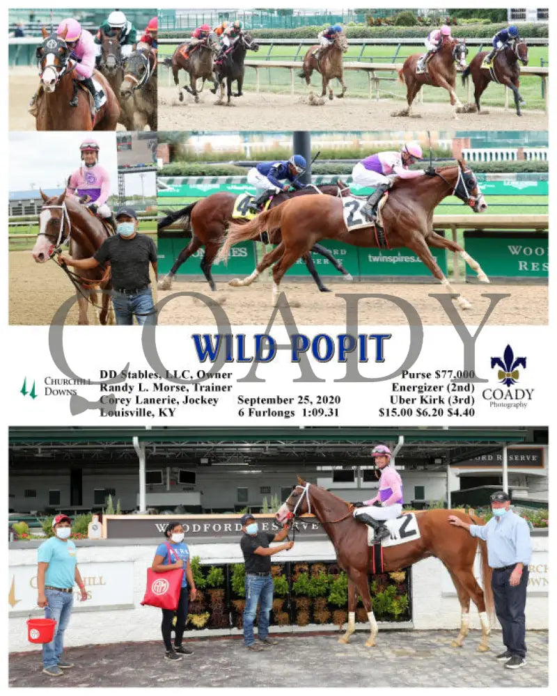 Wild Popit - 09-25-20 R08 Cd Churchill Downs