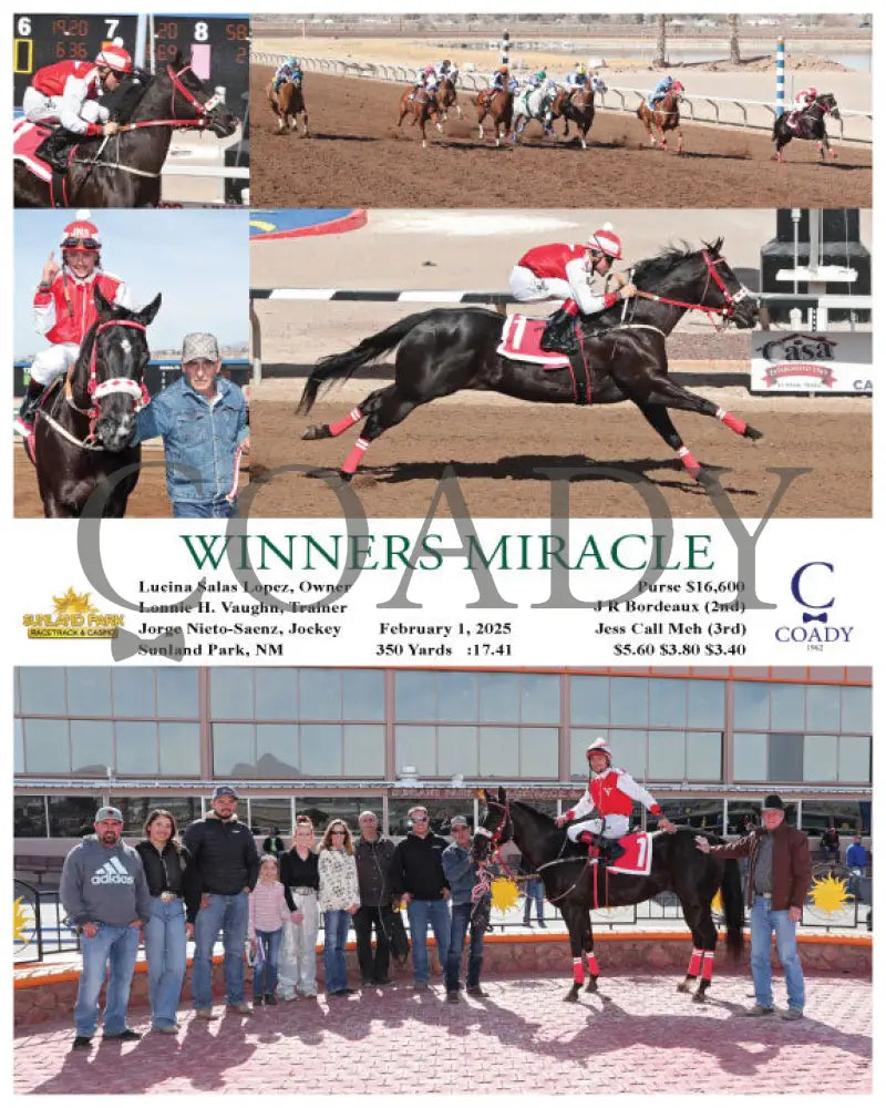 Winners Miracle - 02-01-25 R02 Sun Turfway Park