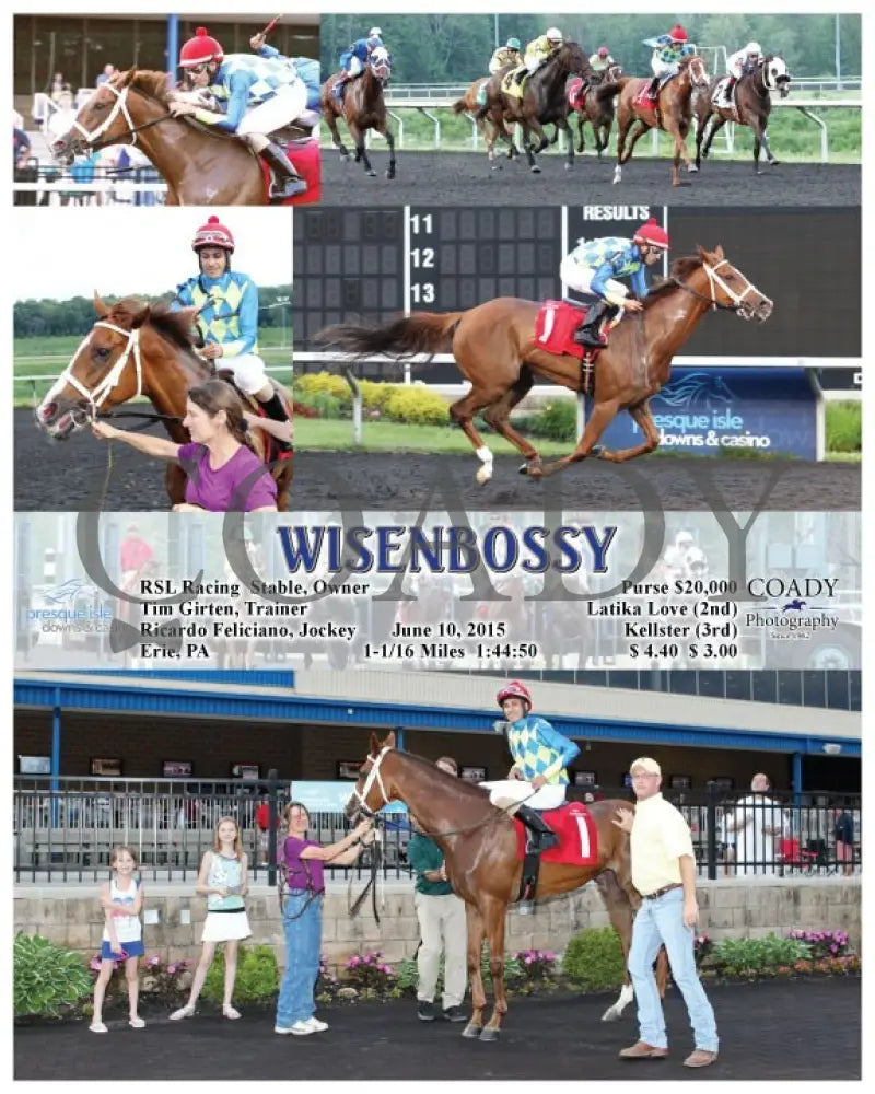 Wisenbossy - 061015 Race 08 Pid Presque Isle Downs