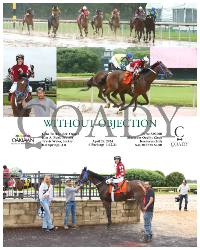 Without Objection - 042824 Race 02 Op Oaklawn Park