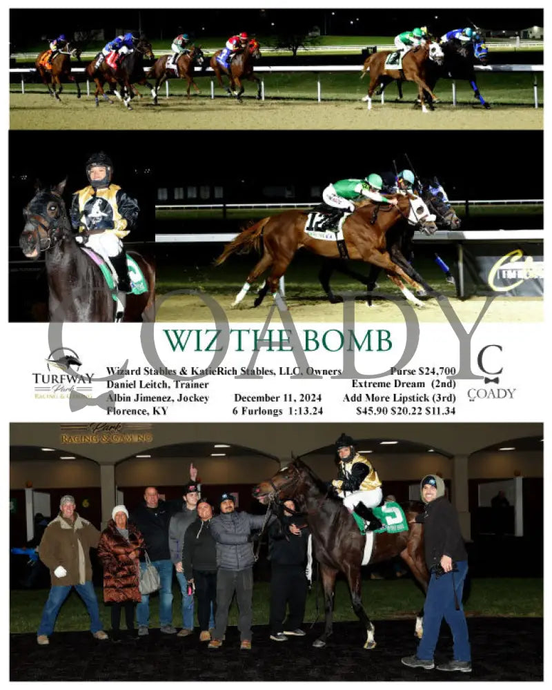 Wiz The Bomb - 121124 Race 01 Tp Turfway Park