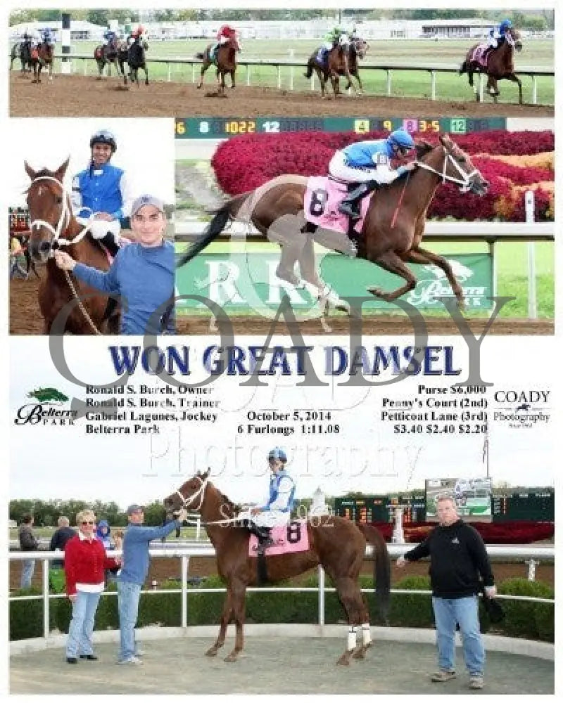 Won Great Damsel - 100514 Race 06 Btp Belterra Park