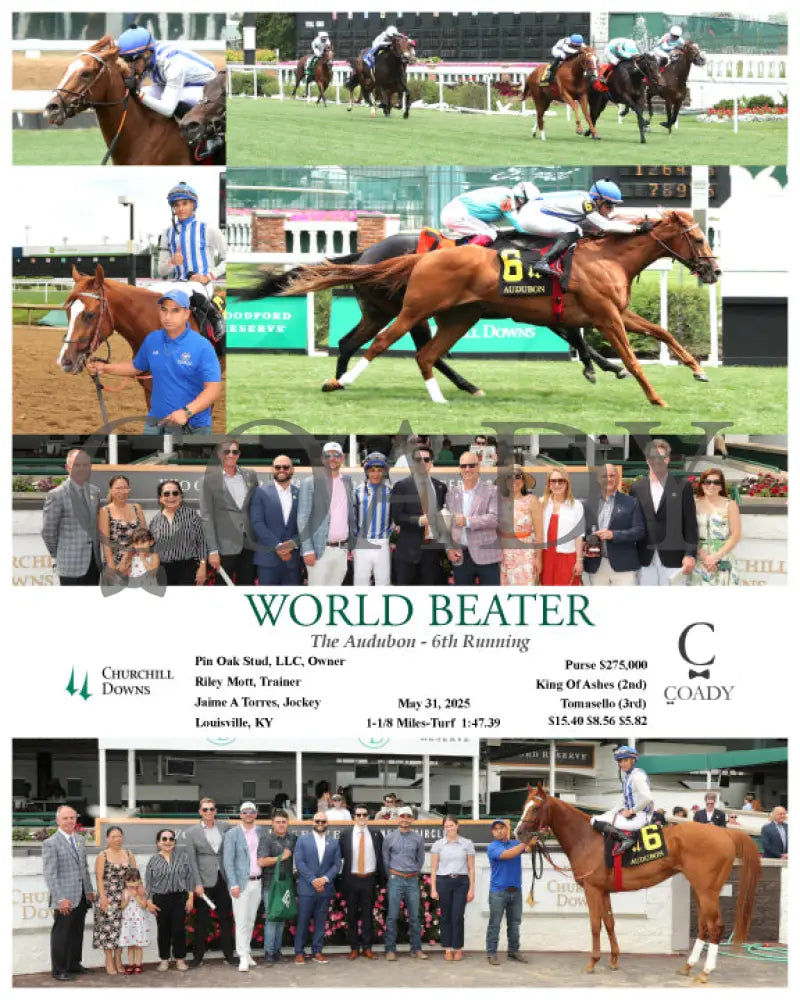 WORLD BEATER - 053125 - Race 07 - CD The Audubon - 6th Running Churchill Downs