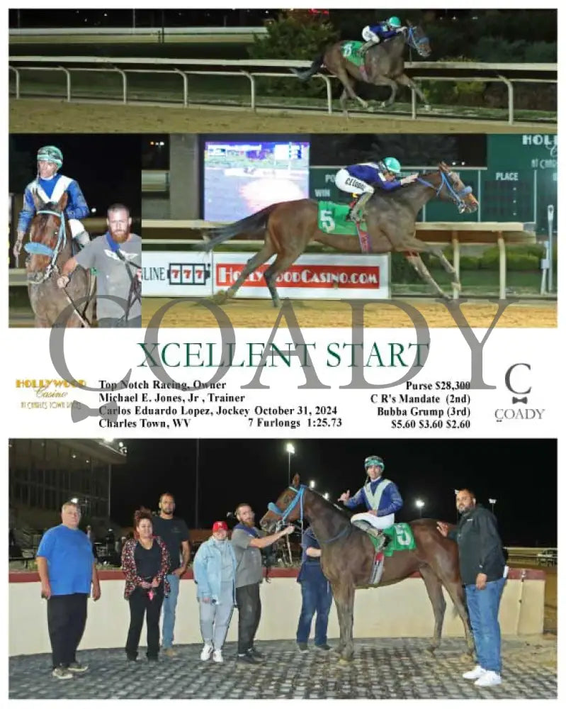 Xcellent Start - 10-31-24 R07 Ct Hollywood Casino At Charles Town Races