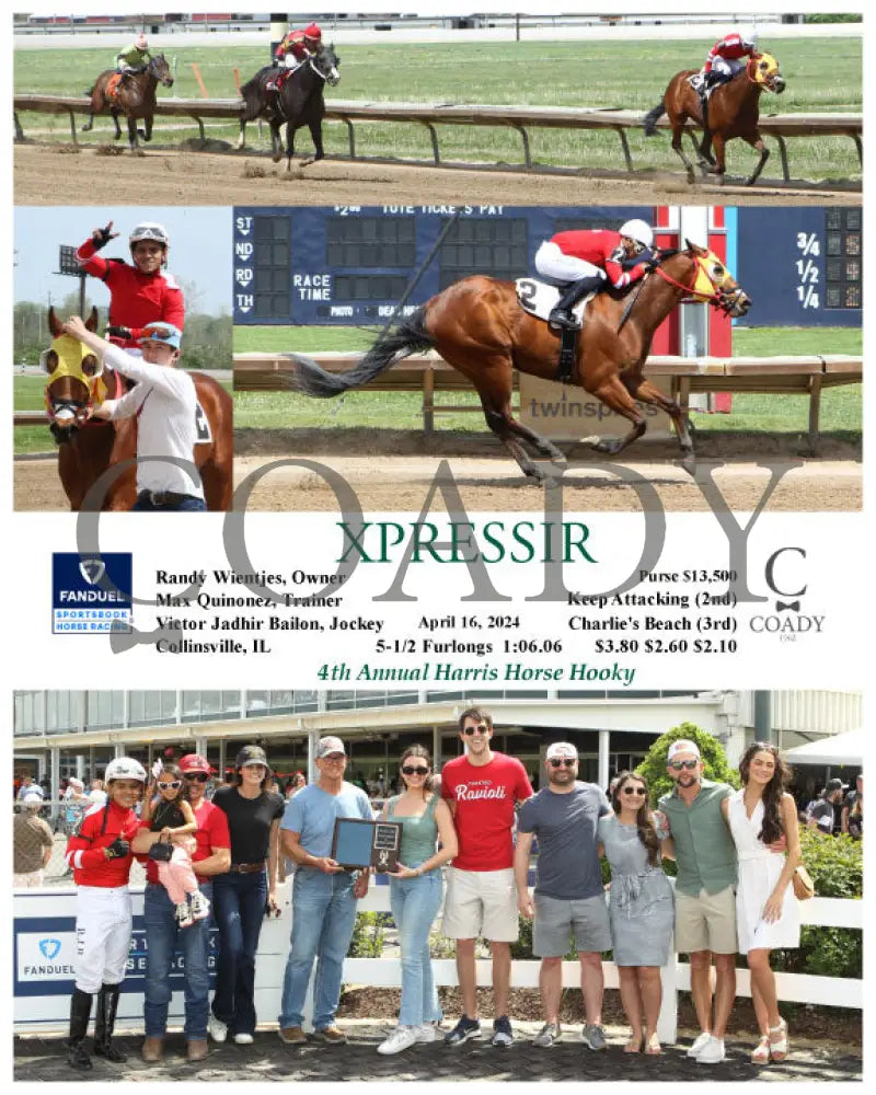 Xpressir - 04 - 16 - 24 R03 Fan Group Fanduel Sportsbook Horse Racing