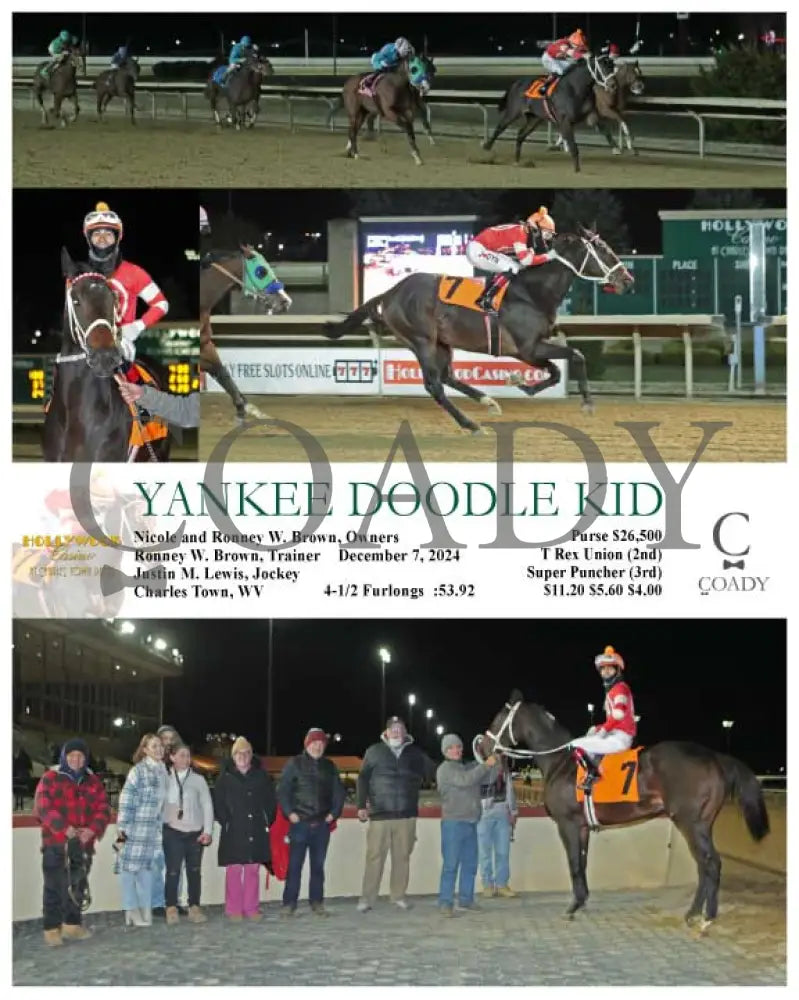 Yankee Doodle Kid - 12-07-24 R02 Ct Hollywood Casino At Charles Town Races