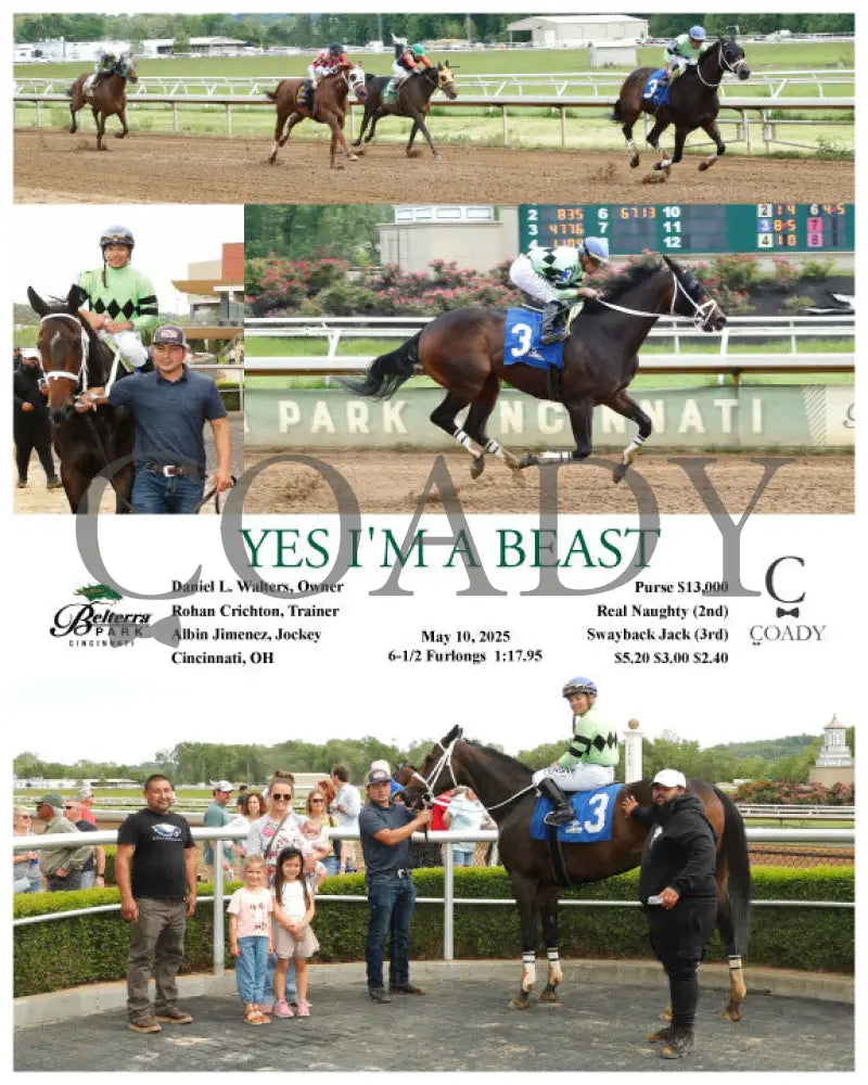 YES I’M A BEAST - 05-10-25 - R08 - BTP Churchill Downs