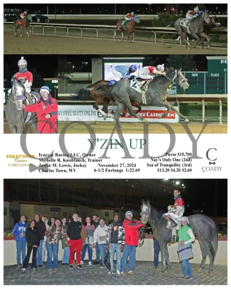 Y’zin Up - 11-27-24 R05 Ct Hollywood Casino At Charles Town Races