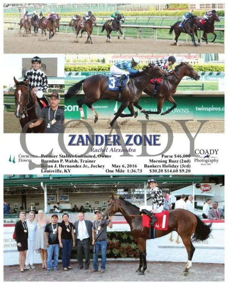 Zander Zone - 050616 Race 13 Cd Churchill Downs