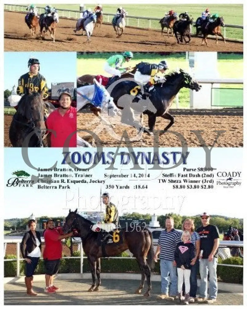 Zooms Dynasty - 091414 Race 11 Btp Belterra Park