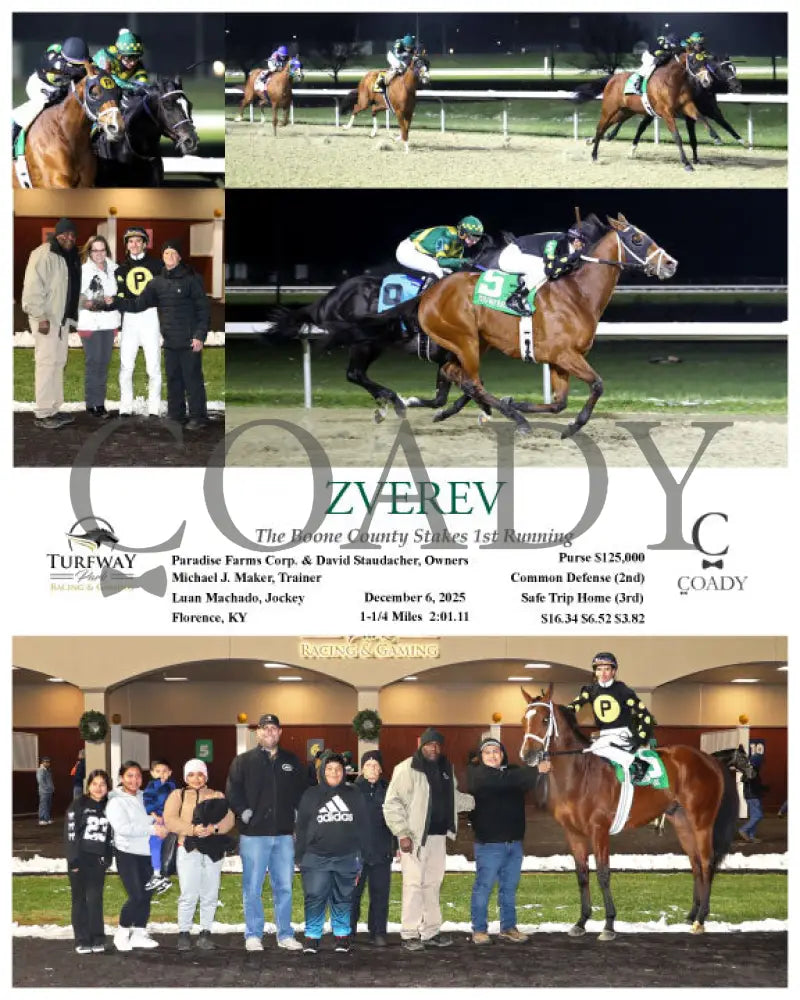 ZVEREV - The Boone County Stakes 1st Running - 12-06-25 - R07 - TP - Coady Media - Kurtis Coady Photography