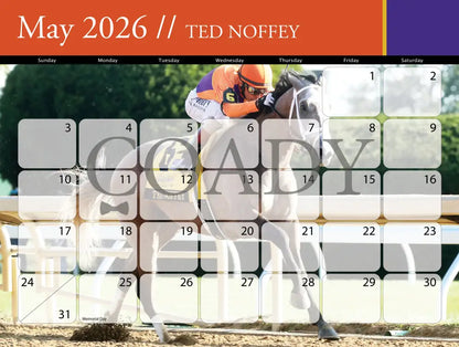 2026 - Horse Racing Calendar Book