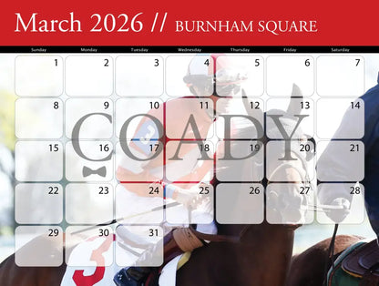 2026 - Horse Racing Calendar Book