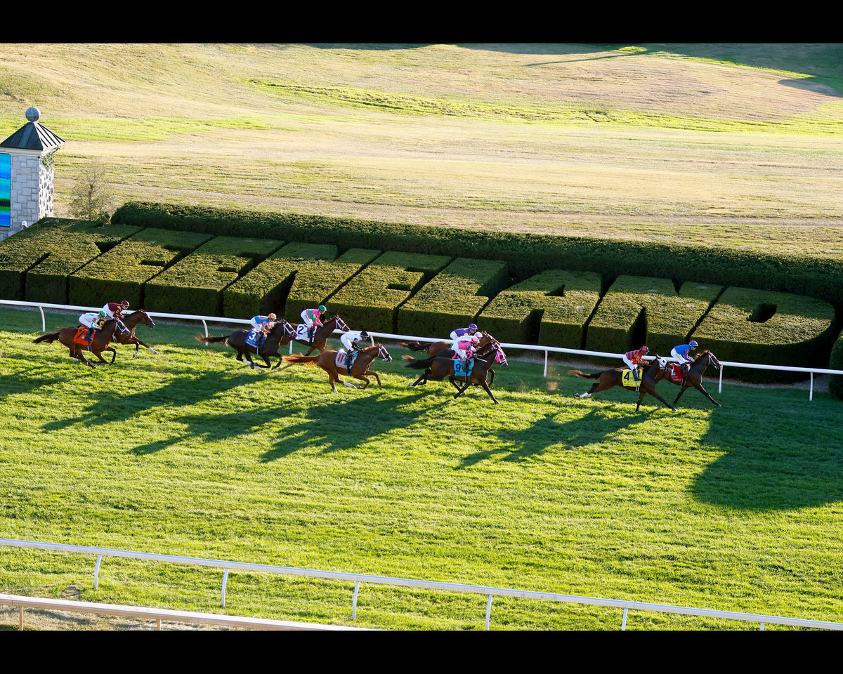 AGATE - 100426 - Race 10 - KEE  The Castle & Key Bourbon G2 - Aerial Start 02