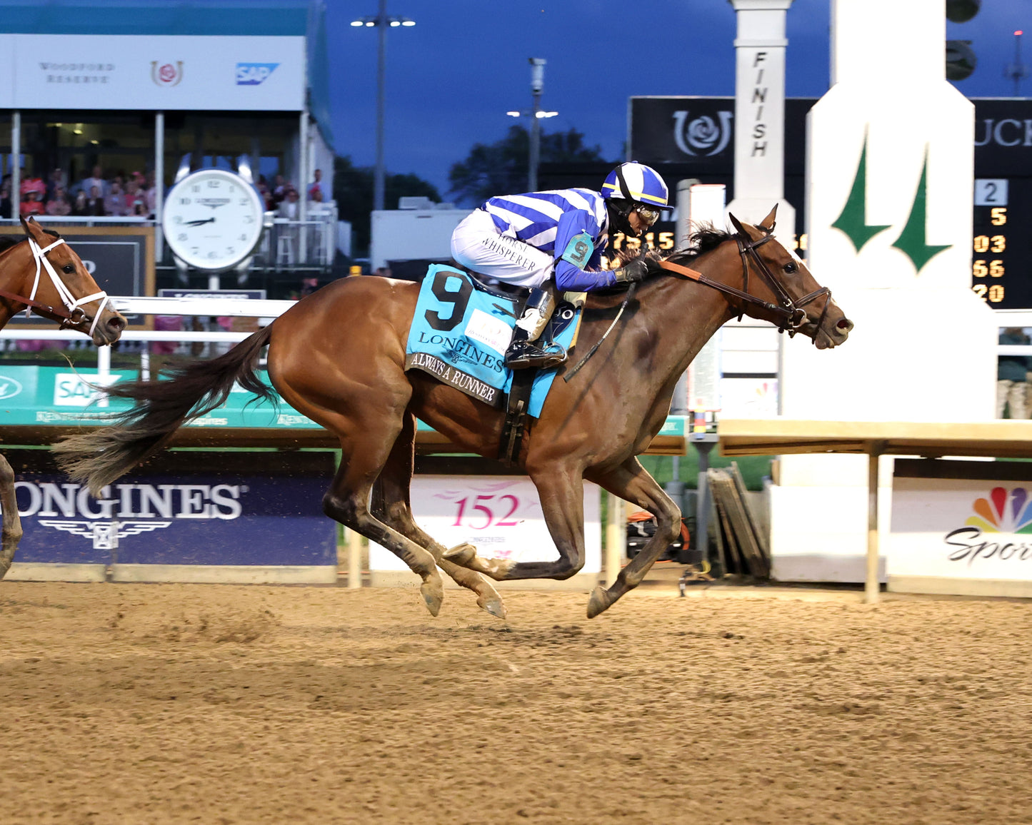 ALWAYS A RUNNER - 050126 - Race 13 - CD  The Longines Kentucky Oaks G1 - 152nd Running - Finish 01 - Coady Media - Kurtis Coady Photography