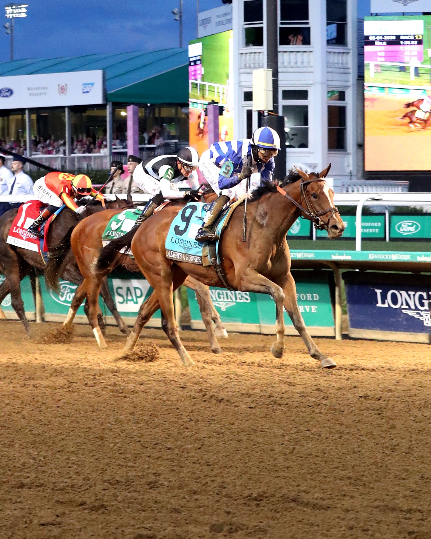 ALWAYS A RUNNER - 050126 - Race 13 - CD  The Longines Kentucky Oaks G1 - 152nd Running - Finish 03 - Coady Media - Kurtis Coady Photography