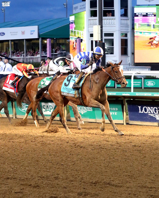 ALWAYS A RUNNER - 050126 - Race 13 - CD  The Longines Kentucky Oaks G1 - 152nd Running - Finish 03 - Coady Media - Kurtis Coady Photography