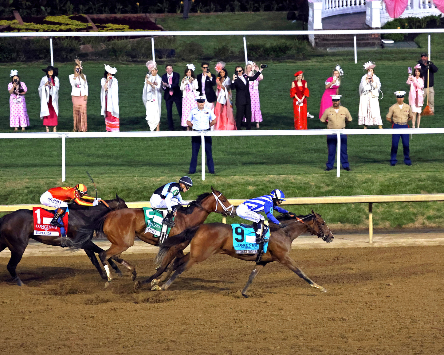 ALWAYS A RUNNER - 050126 - Race 13 - CD  The Longines Kentucky Oaks G1 - 152nd Running - Stretch Drive Aerial 01 - Coady Media - Kurtis Coady Photography