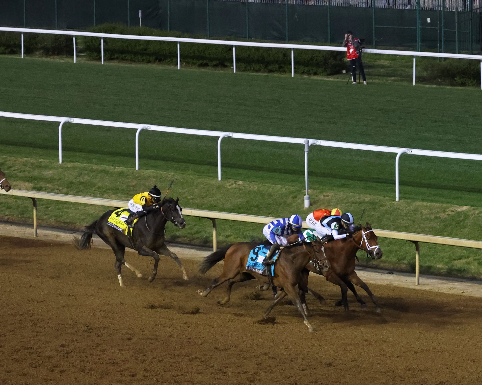 ALWAYS A RUNNER - 050126 - Race 13 - CD  The Longines Kentucky Oaks G1 - 152nd Running - Stretch Drive Aerial 02 - Coady Media - Kurtis Coady Photography