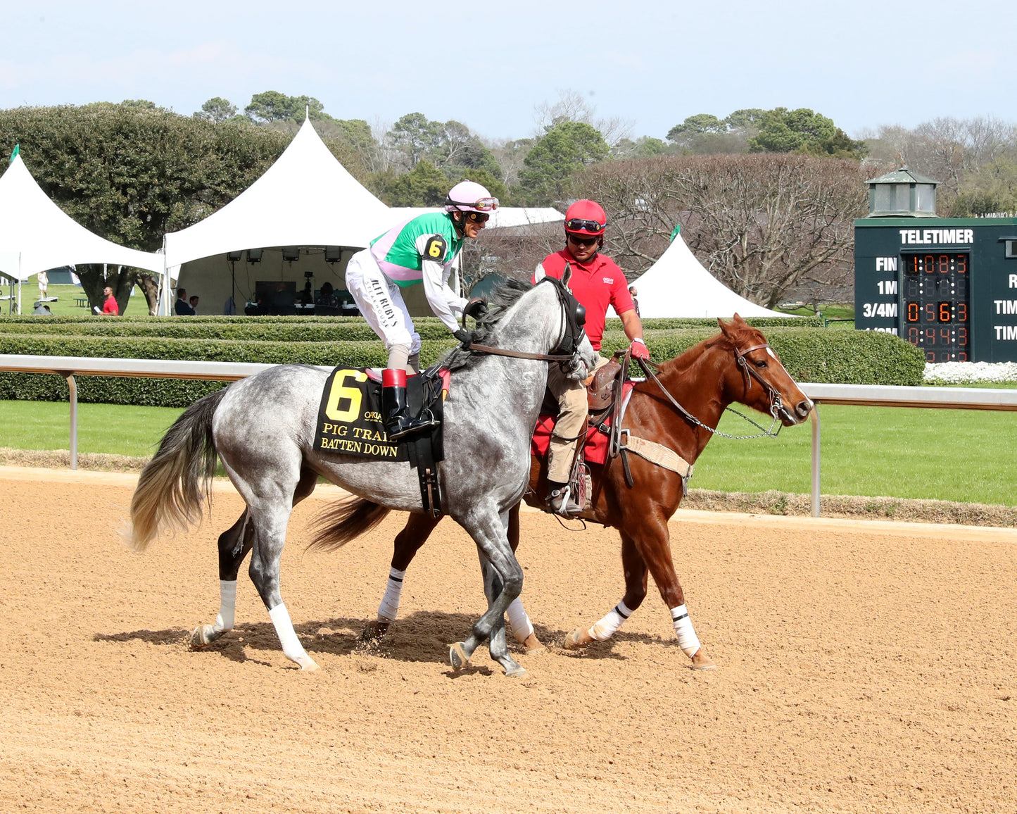 BATTEN DOWN - Pig Trail Overnight Stakes - 03-01-26 - R05 - OP - Post Parade 01 - Coady Media - Kurtis Coady Photography