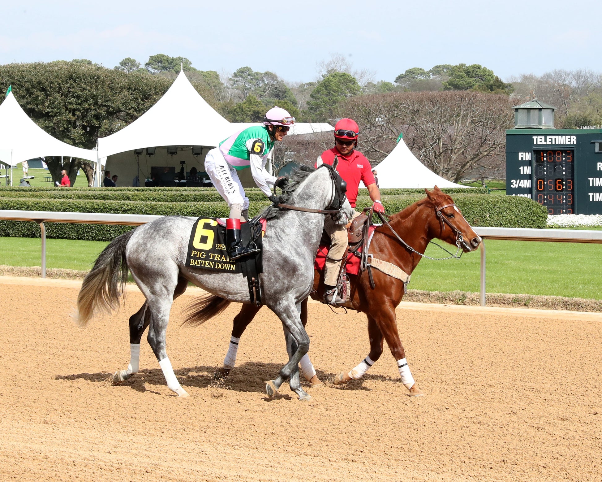 BATTEN DOWN - Pig Trail Overnight Stakes - 03-01-26 - R05 - OP - Post Parade 01 - Coady Media - Kurtis Coady Photography