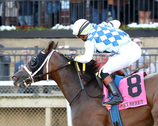 CLARET BERET - Apple Blossom Handicap G1 - 04-11-26 - R10 - OP - Celebration 04 - Coady Media - Kurtis Coady Photography