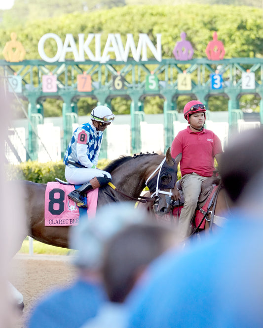 CLARET BERET - Apple Blossom Handicap G1 - 04-11-26 - R10 - OP - Post Parade 01 - Coady Media - Kurtis Coady Photography