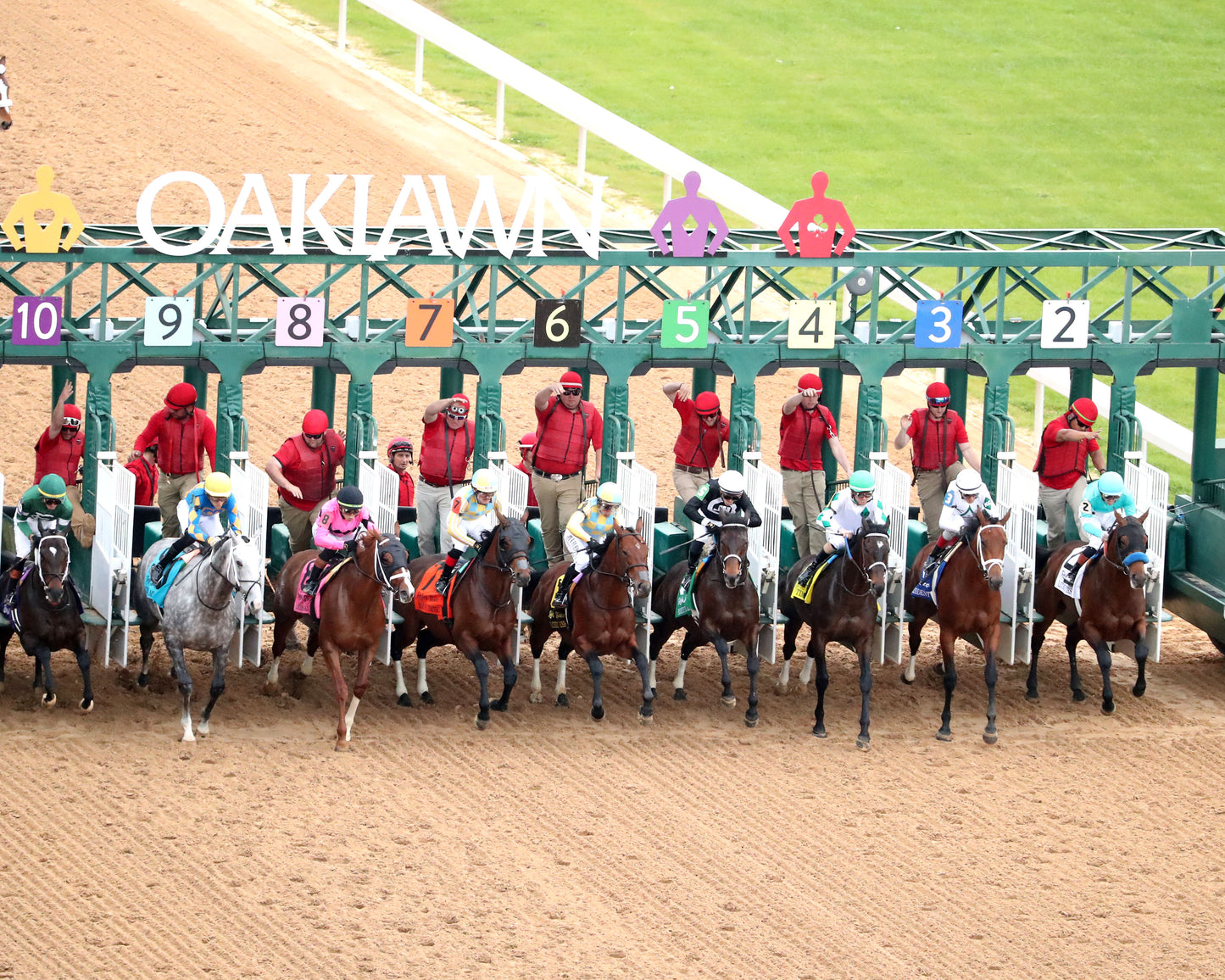 CLASS PRESIDENT - Rebel Stakes G2 - 03-01-26 - R11 - OP - Aerial Start 01 - Coady Media - Kurtis Coady Photography