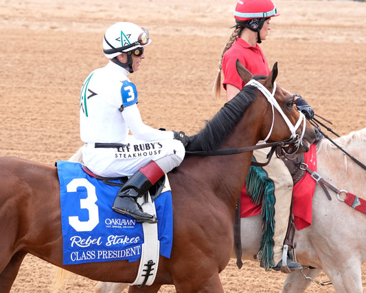 CLASS PRESIDENT - Rebel Stakes G2 - 03-01-26 - R11 - OP - Post Parade 02 - Coady Media - Kurtis Coady Photography