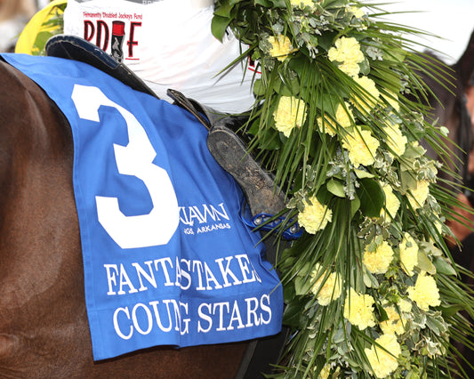 COUNTING STARS - The Fantasy Stakes G2 - 03-27-26 - R11 - OP - Saddle Towel 01 - Coady Media - Kurtis Coady Photography